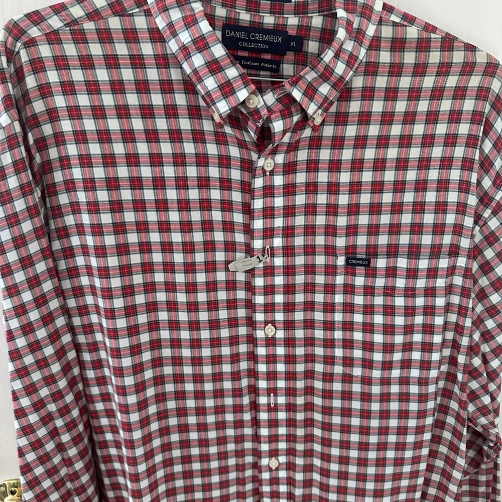 Daniel Cremieux Red Plaid Men's Shirt